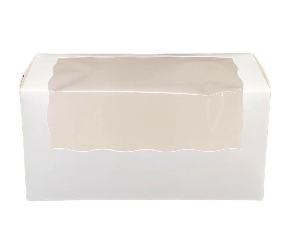 EB - Cup Cake Box with Window - White - 8 x 4 x 4 - Double / 2 Cupcake - Image 7