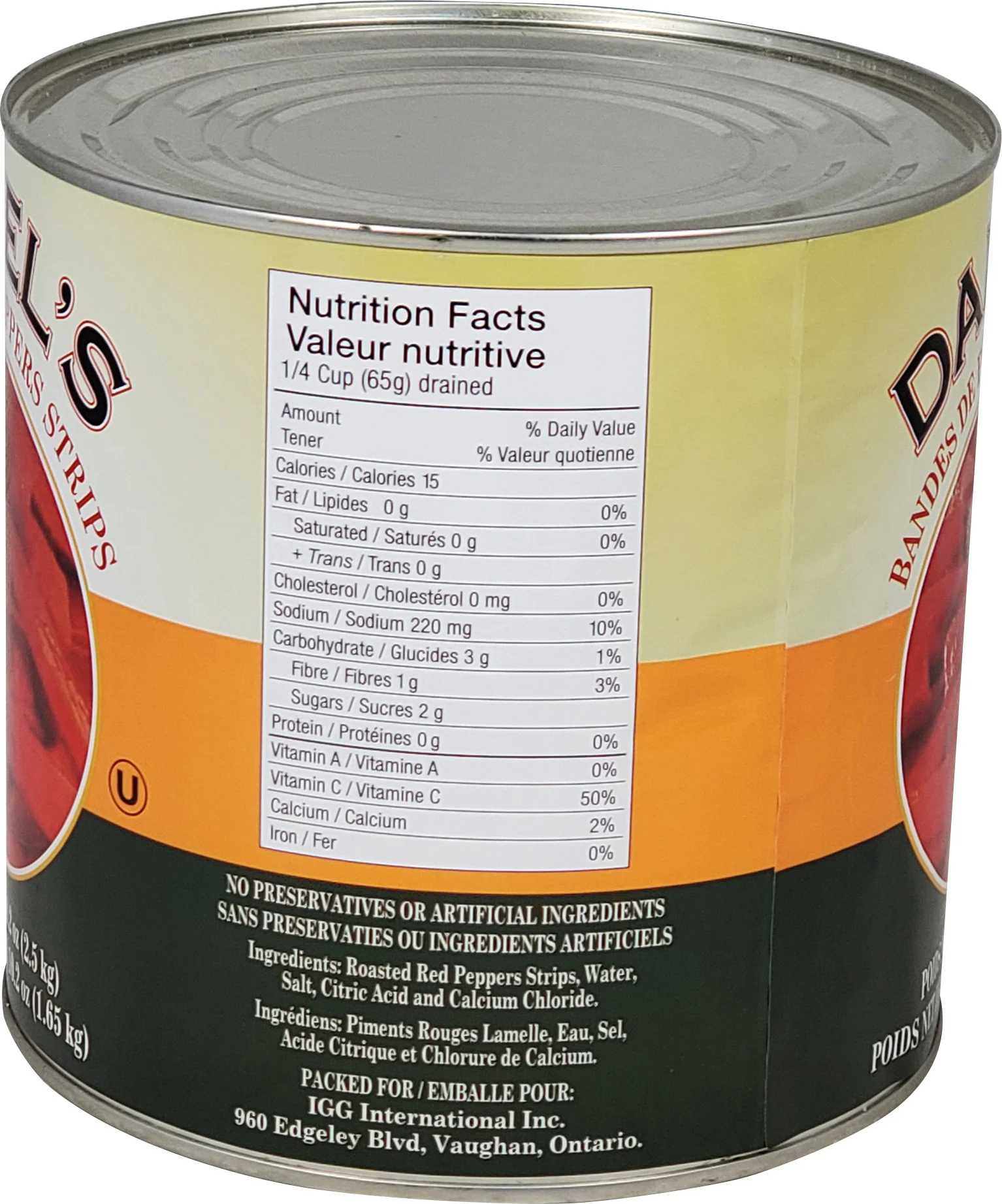 Daniel's - Red Pepper - Roasted - Strips - 90oz - Image 2