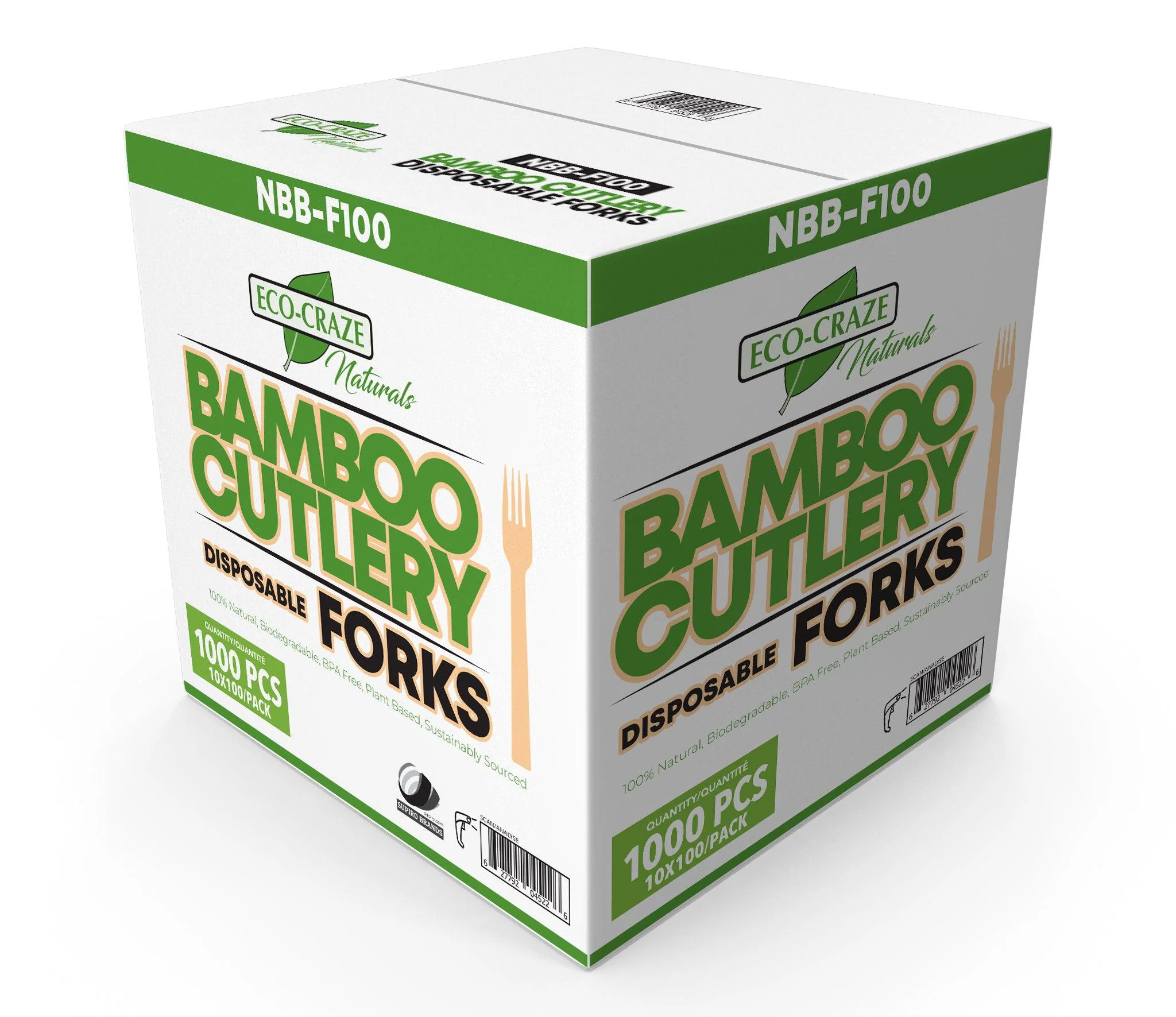 Eco-Craze - Bamboo Forks - Disposable - NBB-F100 - Image 11
