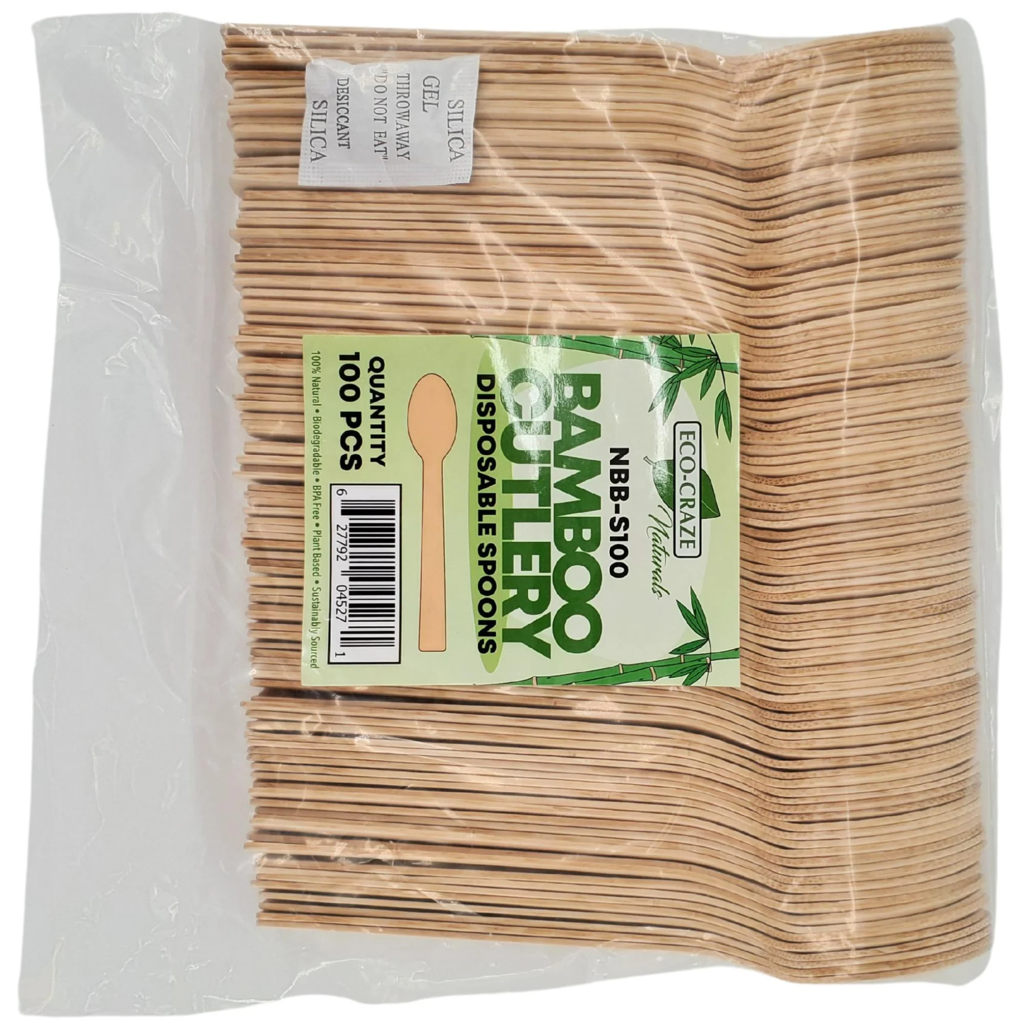 Eco-Craze - Bamboo Spoons - Disposable - NBB-S100 - Image 4