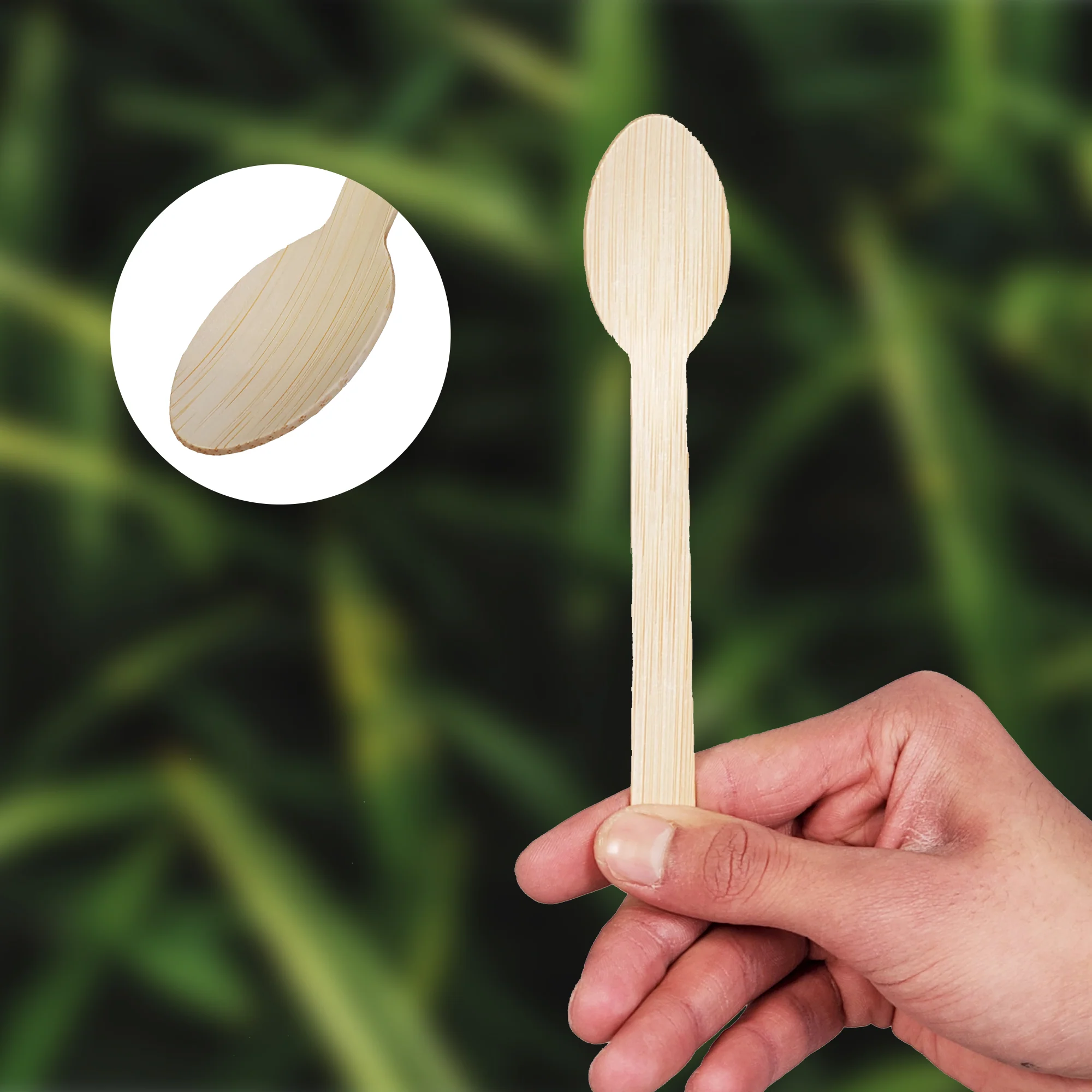 Eco-Craze - Bamboo Spoons - Disposable - NBB-S100 - Image 7
