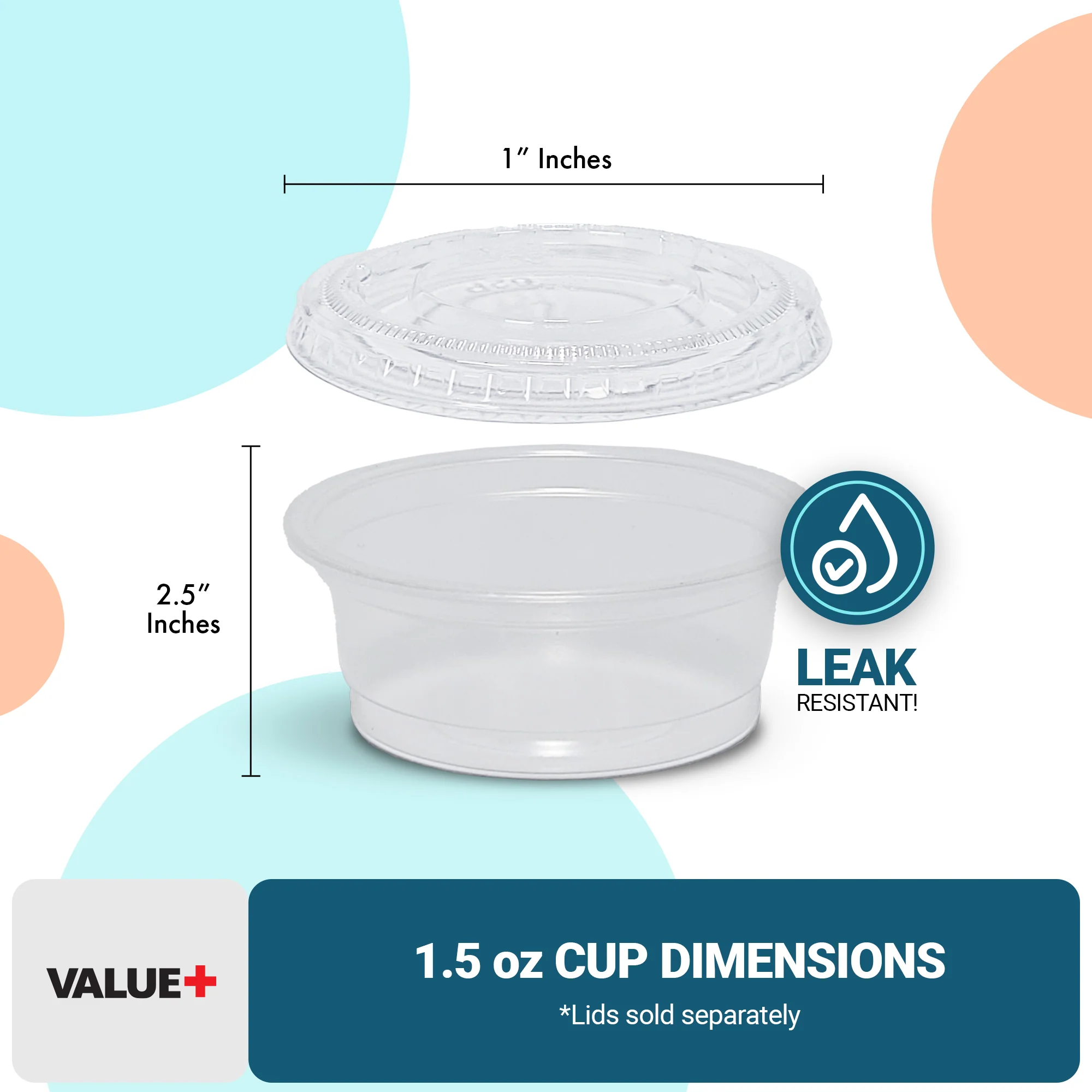 Value+ - 1.5oz Portion Cups - P150N - Image 2