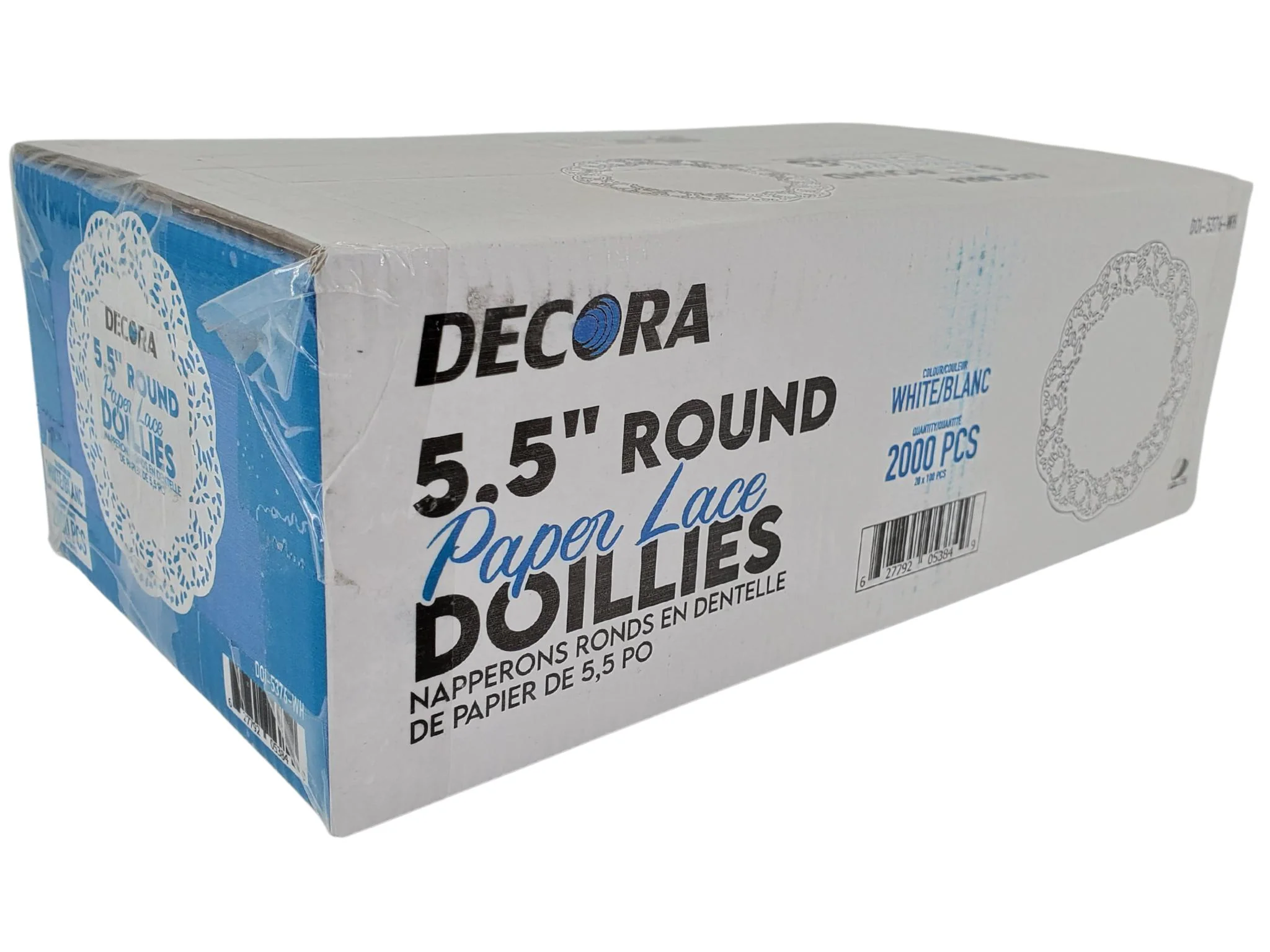 Decora - 5.5" Round Paper Lace Doilies, White - DOI-5376-WH - Image 3