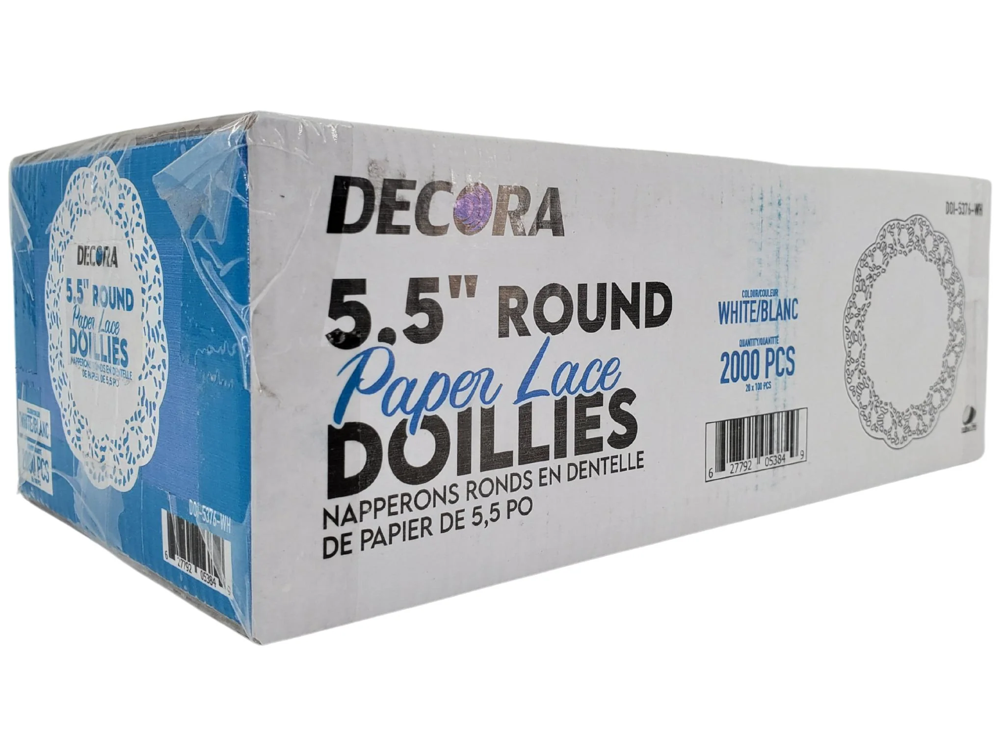 Decora - 5.5" Round Paper Lace Doilies, White - DOI-5376-WH - Image 4