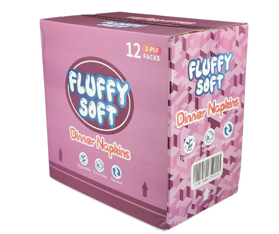 Fluffy Soft - Dinner Napkins - 2 ply - White - Image 3
