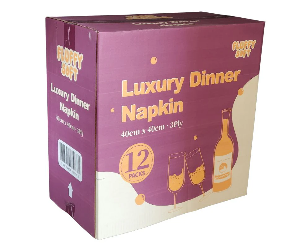Fluffy Soft – Luxury Dinner Napkins - 3 ply - White - Image 2