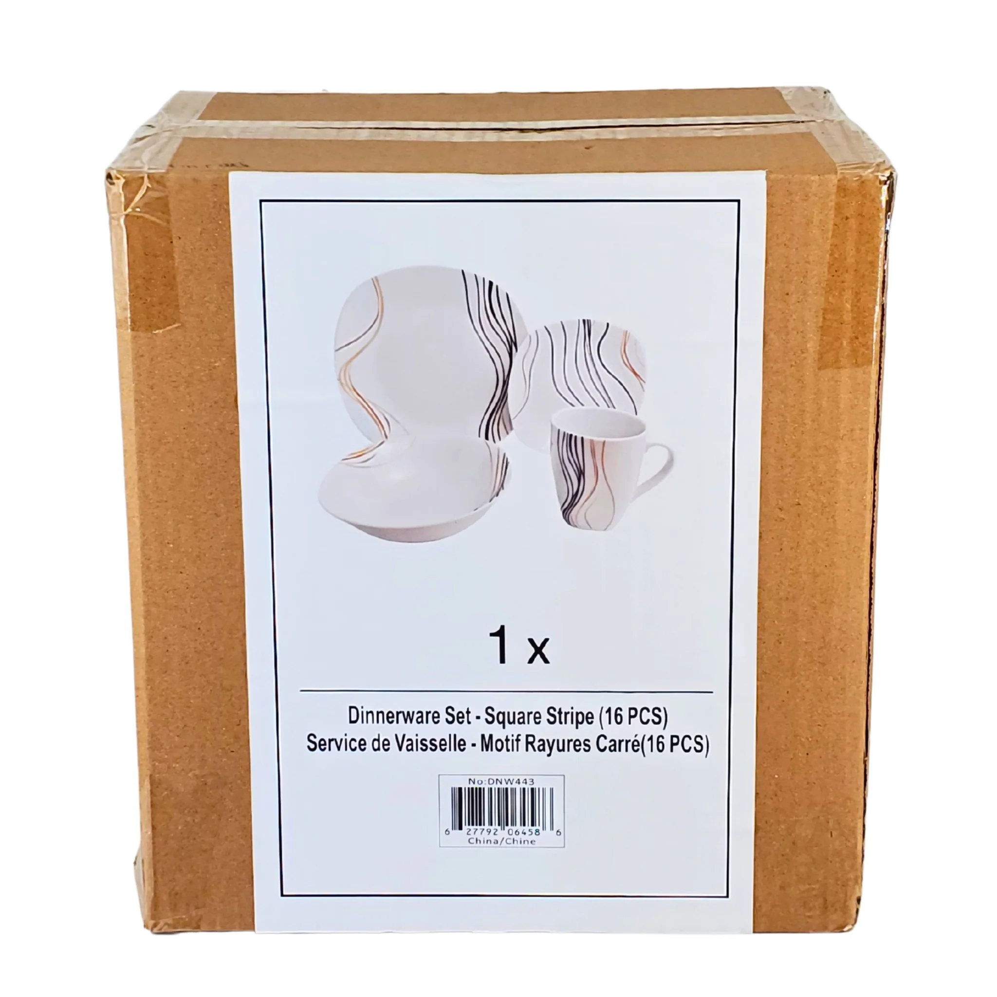 Dinnerware Set - Square Stripe (16 PCS) - Image 2