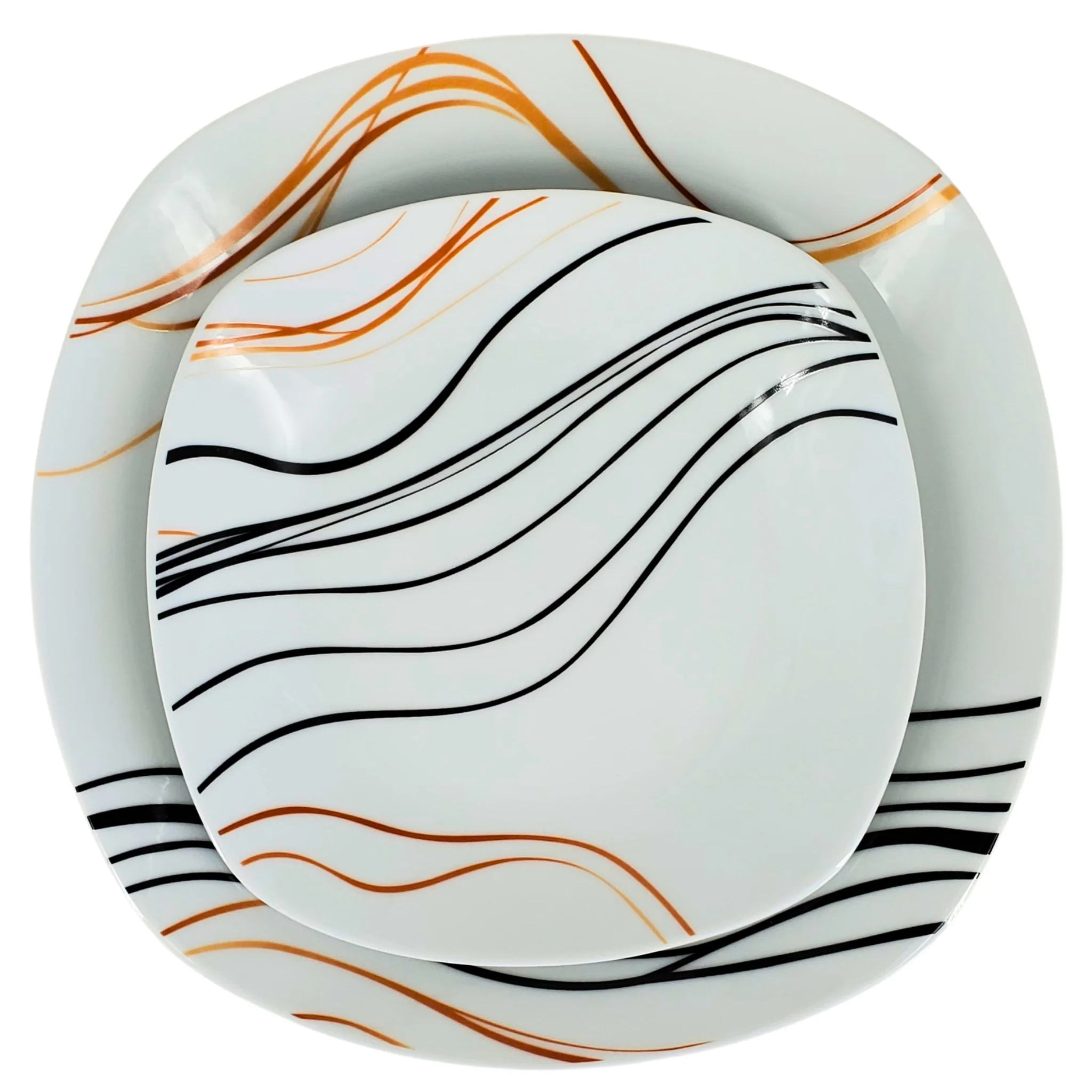 Dinnerware Set - Square Stripe (16 PCS) - Image 5