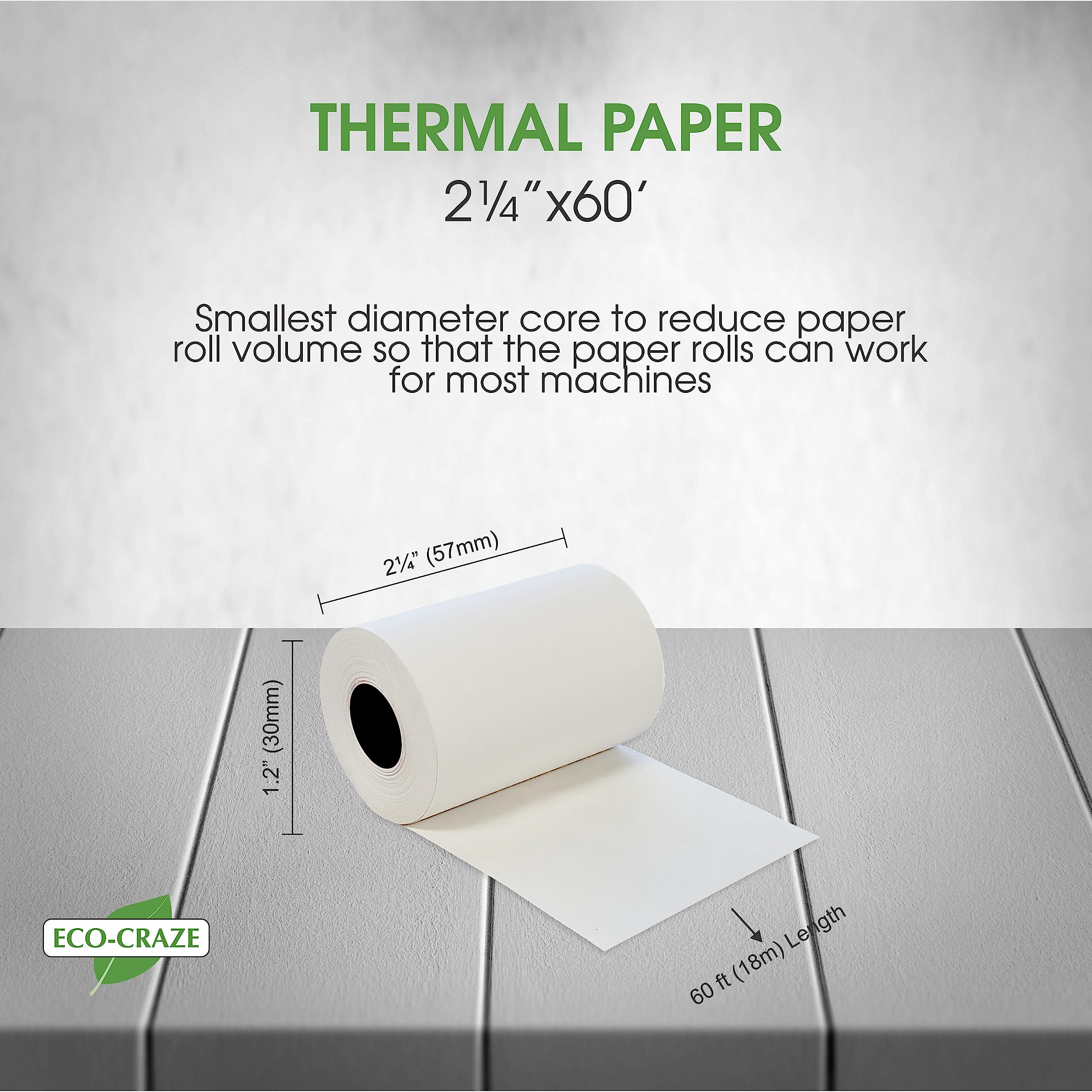 Eco-Craze - 2 1/4"x60' Thermal Rolls - Image 3