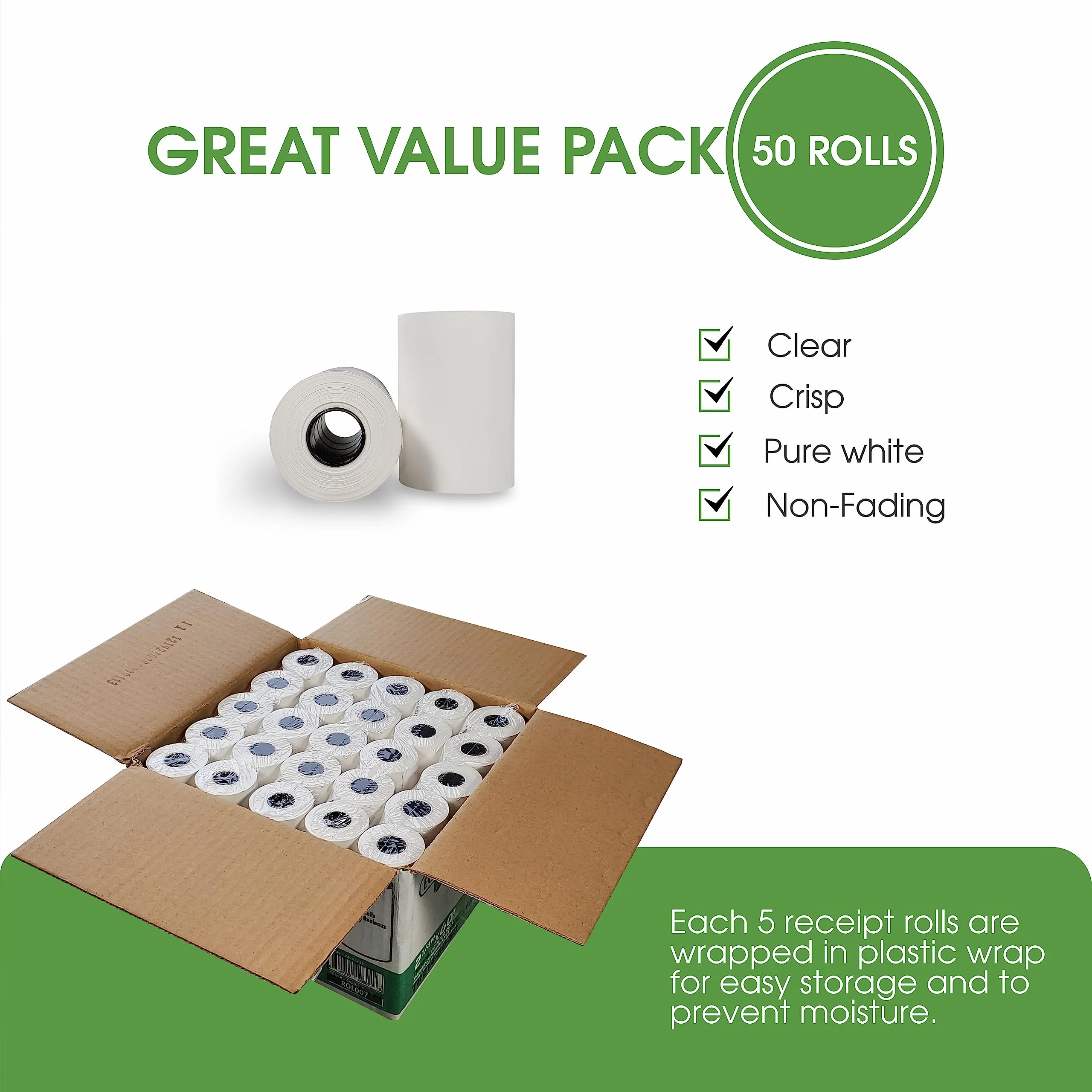 Eco-Craze - 2 1/4"x60' Thermal Rolls - Image 4
