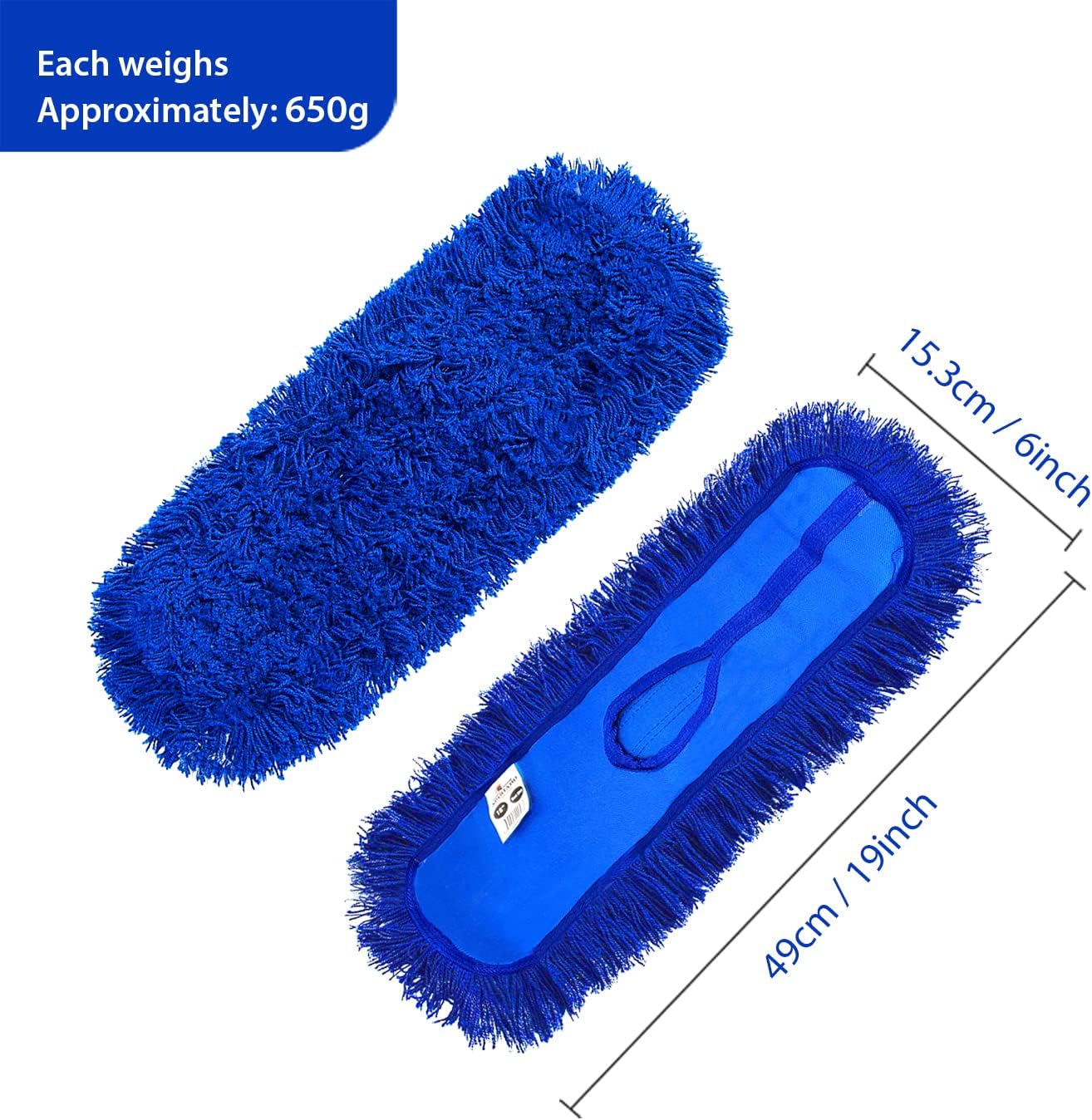 Spartano - 24" Dust Mop Head - Blue - Image 3