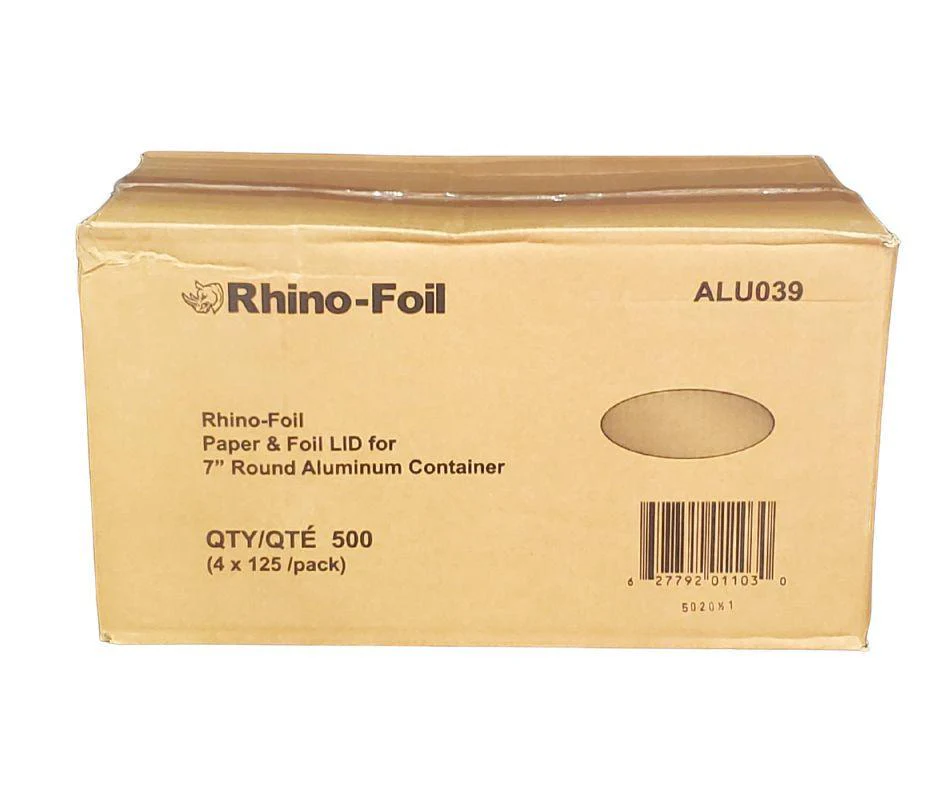 Rhino - 7" Paper Lid for Alum. Containers - Heavy - Image 3