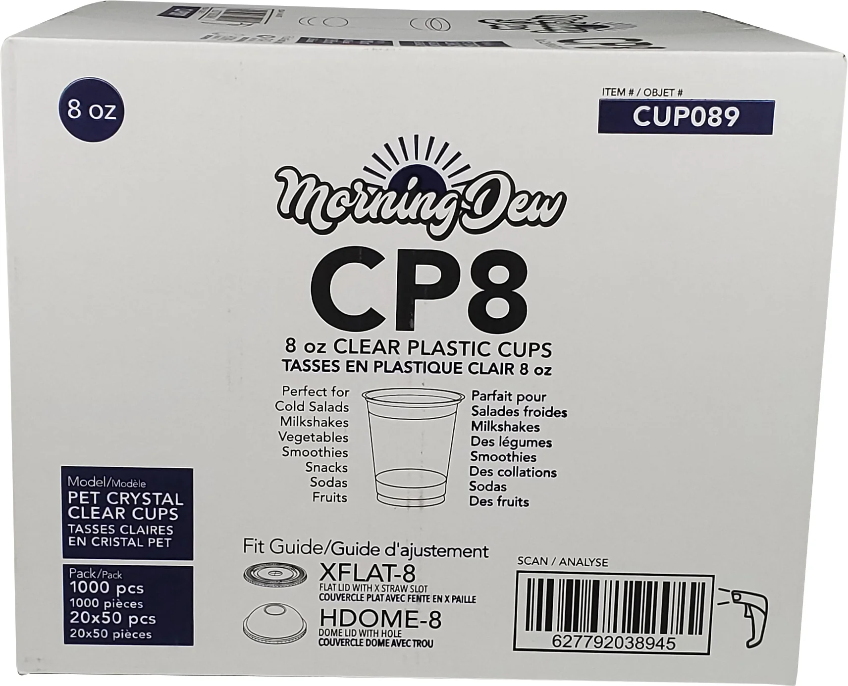 Morning Dew - 8oz Clear Pet Cup - 78mm - CP8 - Image 5