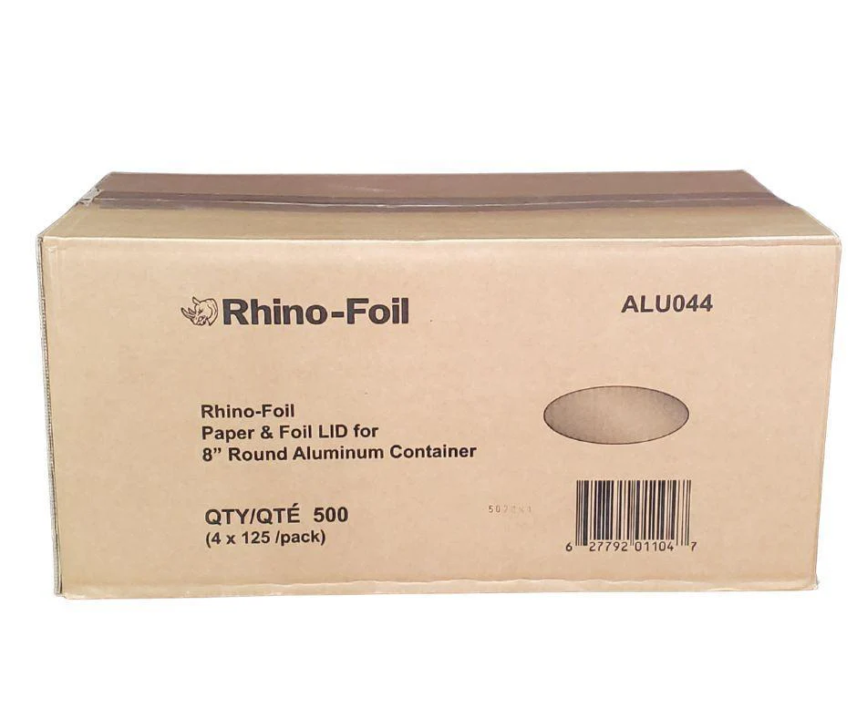 Rhino - 8" Paper Lids - Heavy Duty - Aluminium Containers - Image 3
