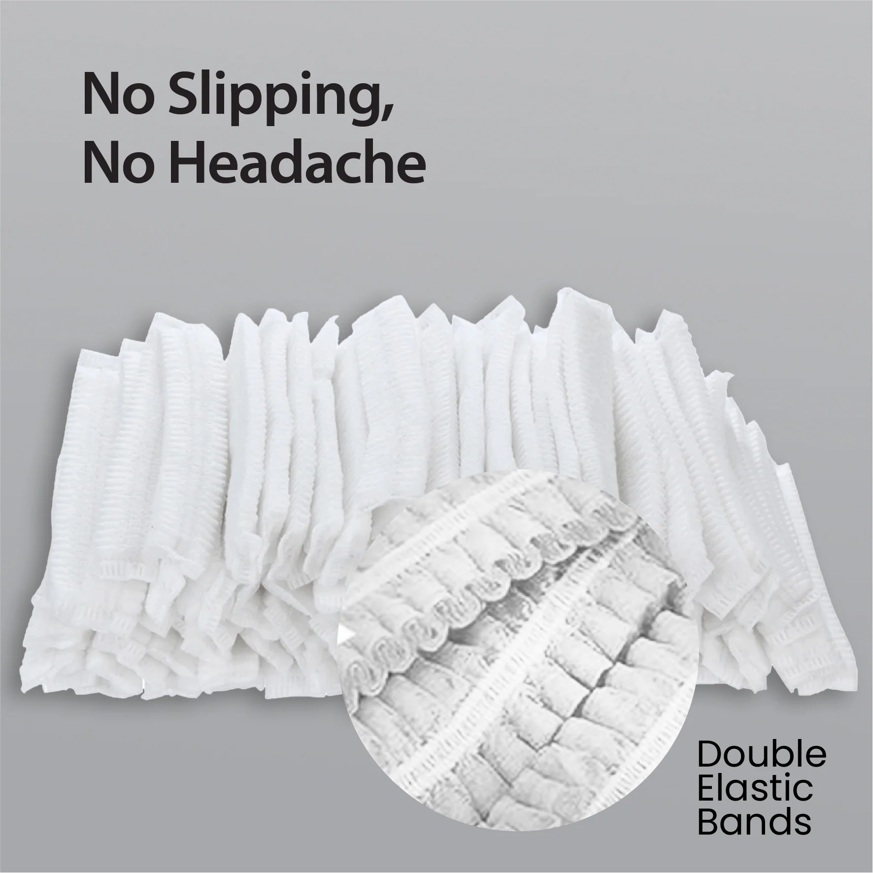 Rhino - 21"  Bouffant Cap, White - BCAP21-WH - Image 3