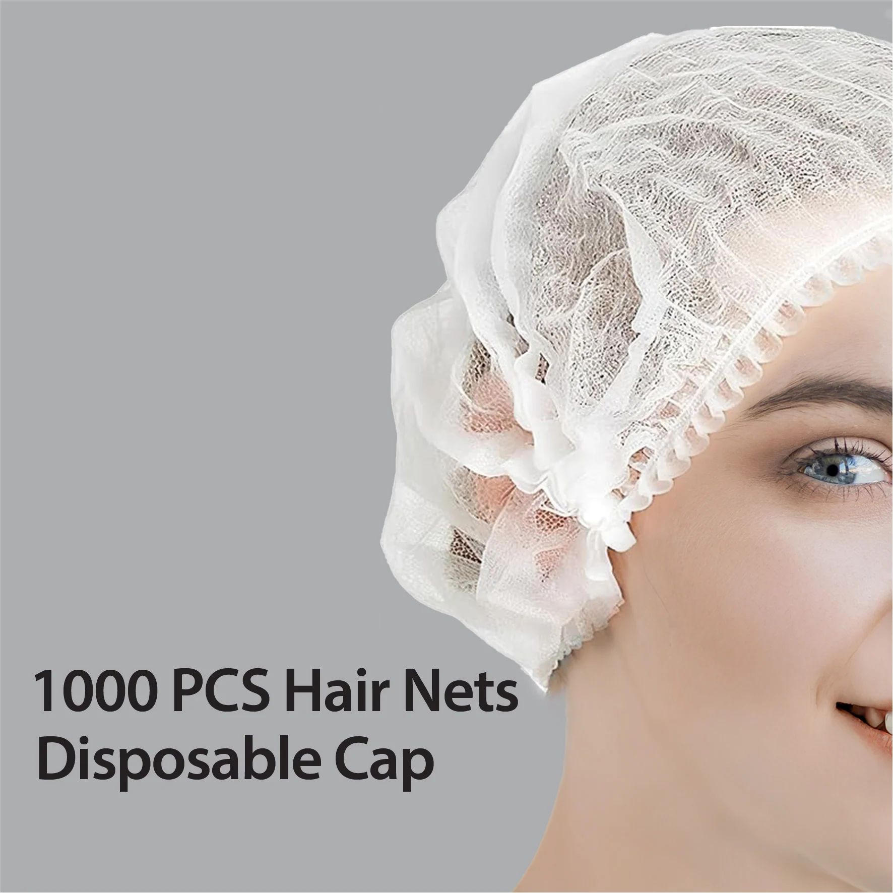 Rhino - 21"  Bouffant Cap, White - BCAP21-WH - Image 8