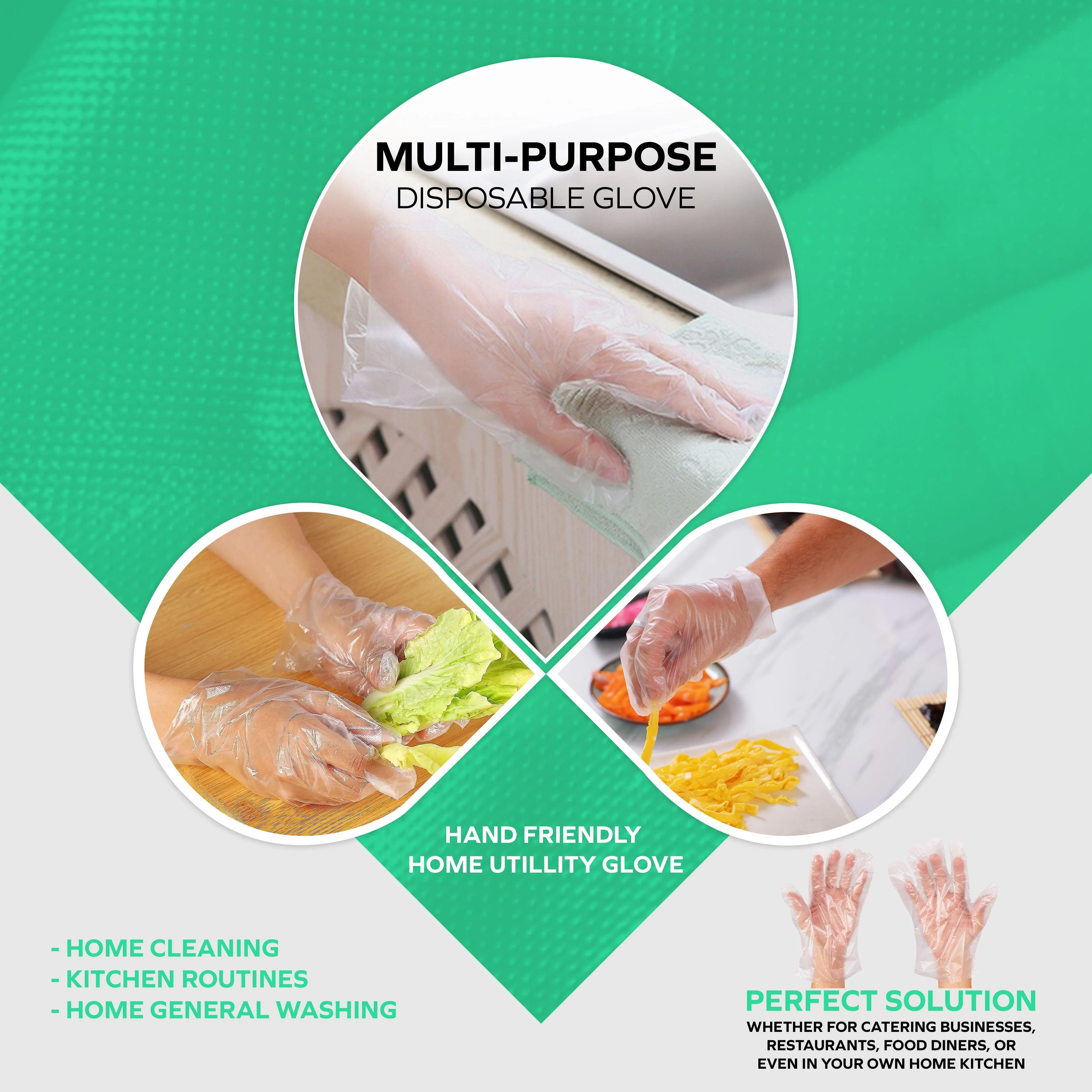 Rhino - DC2 - Clear Deli Gloves - Large - 200L - Image 6