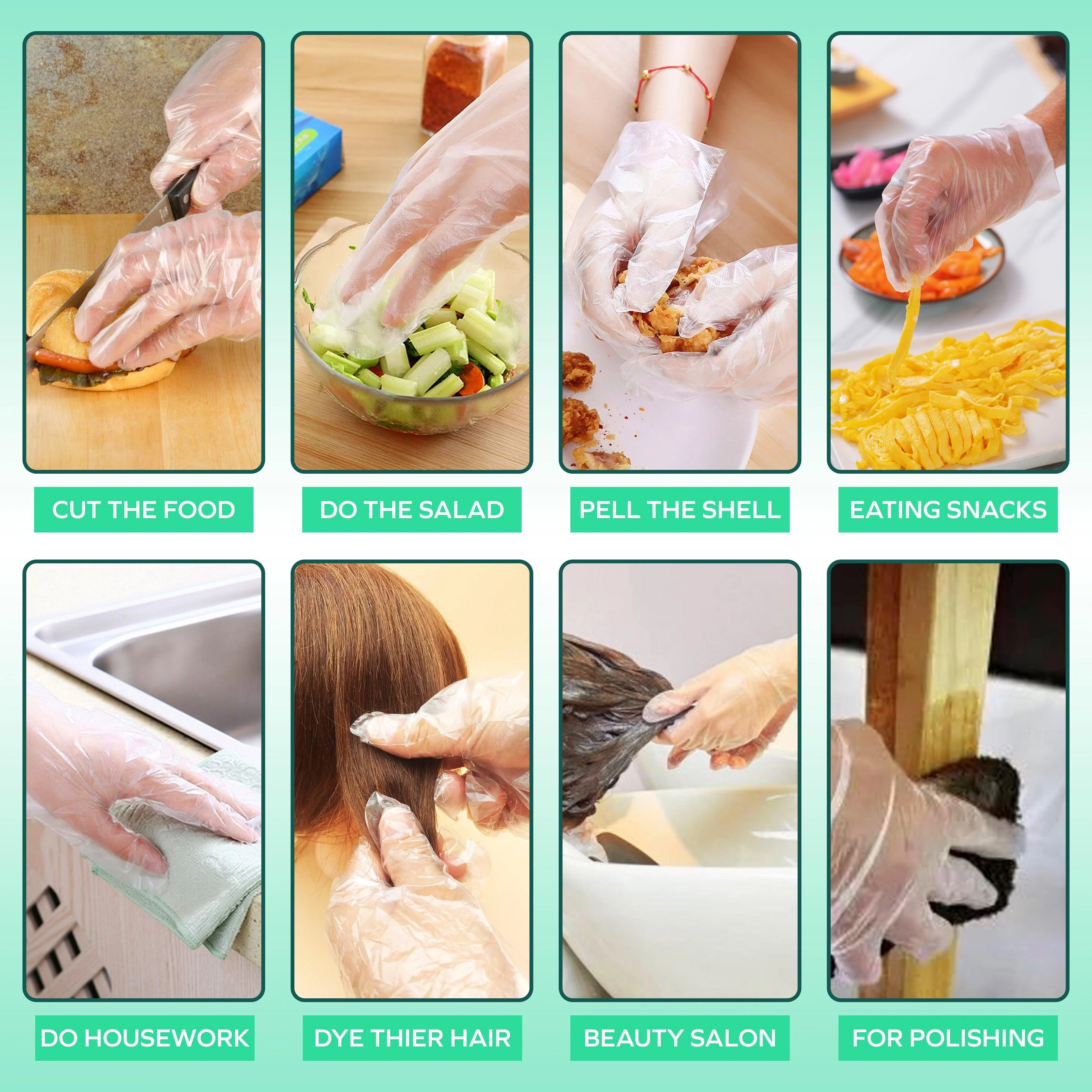 Rhino - DC2 - Clear Deli Gloves - Large - 200L - Image 8