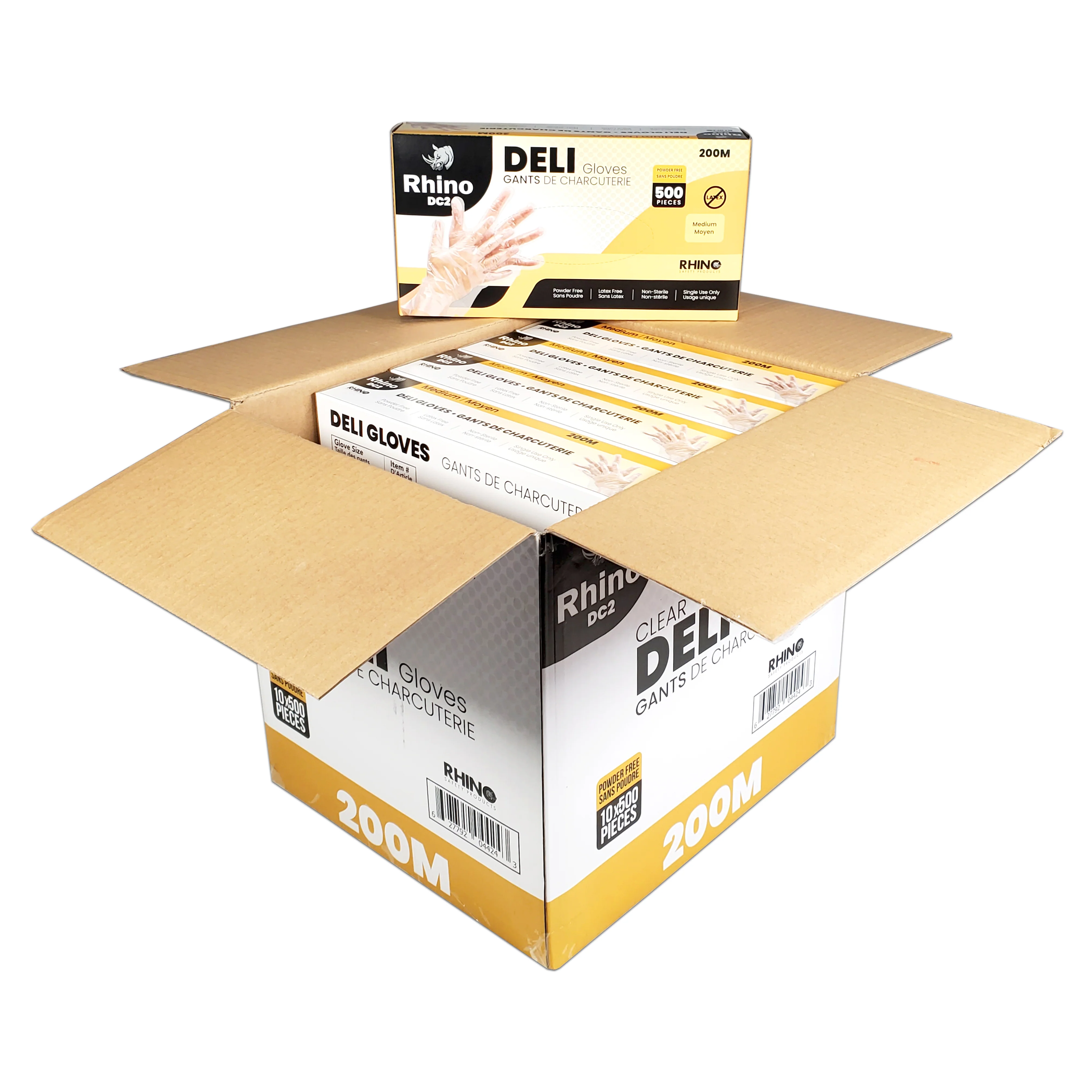 Rhino - DC2 - Clear Deli Gloves - Medium - 200M - Image 2