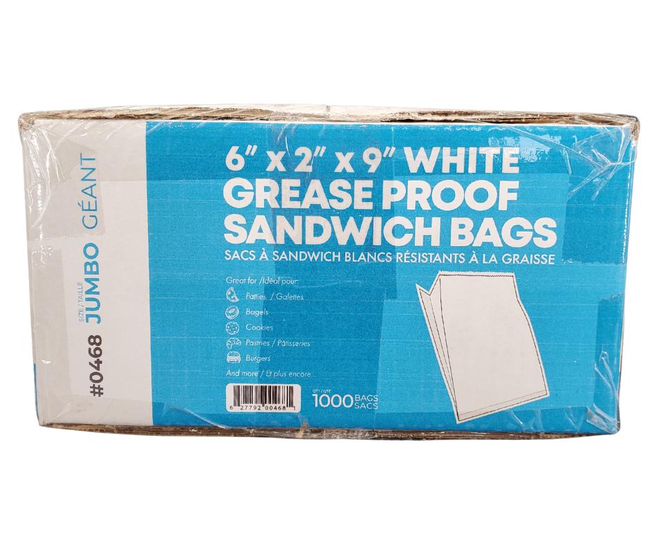 Eco Craze – Jumbo Sandwich Bags 6x2x9 – White - Image 3