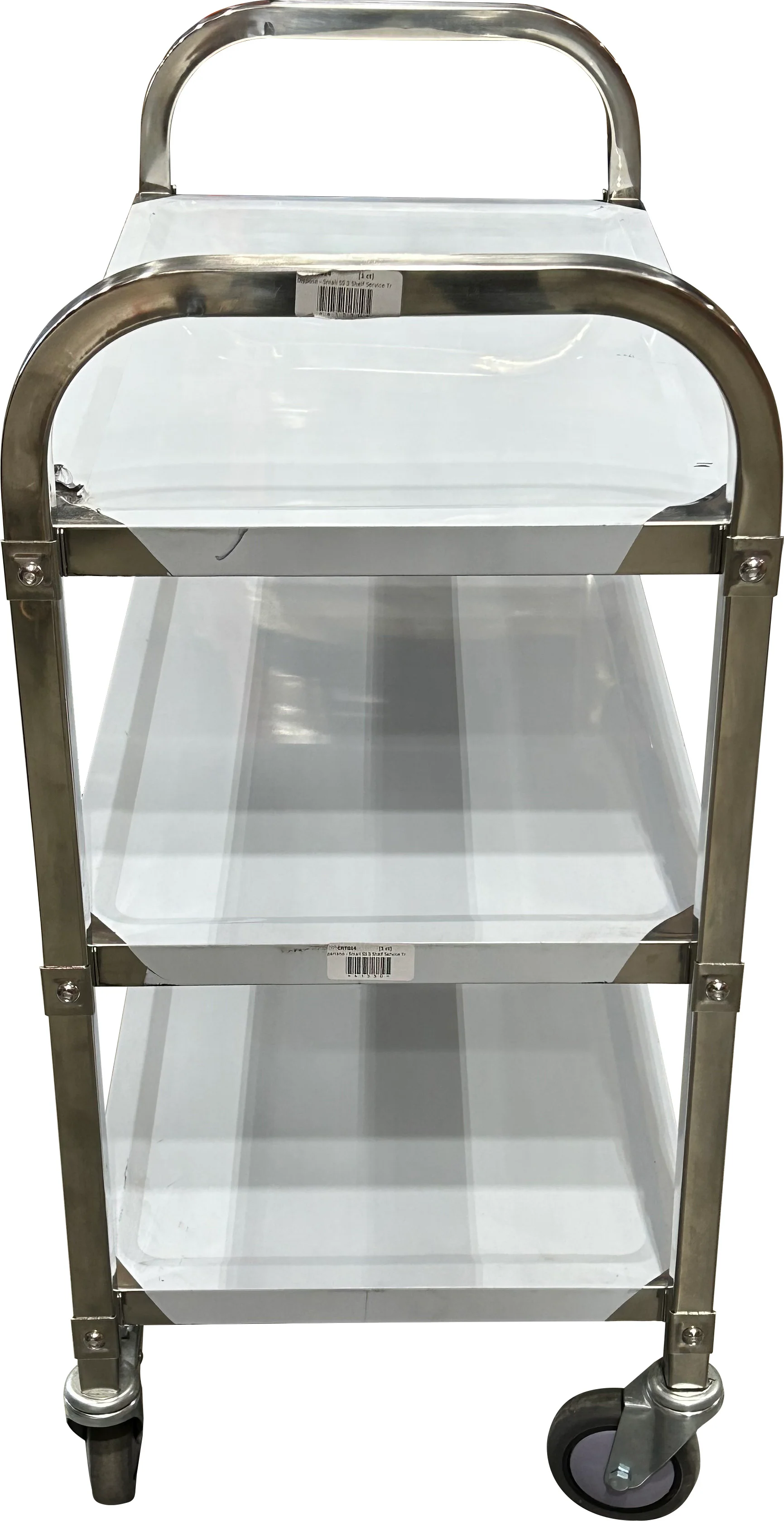 Spartano - Small (75*40*83 cm ) 3 Shelf Service Trolley, S/S - 4897 - Image 3