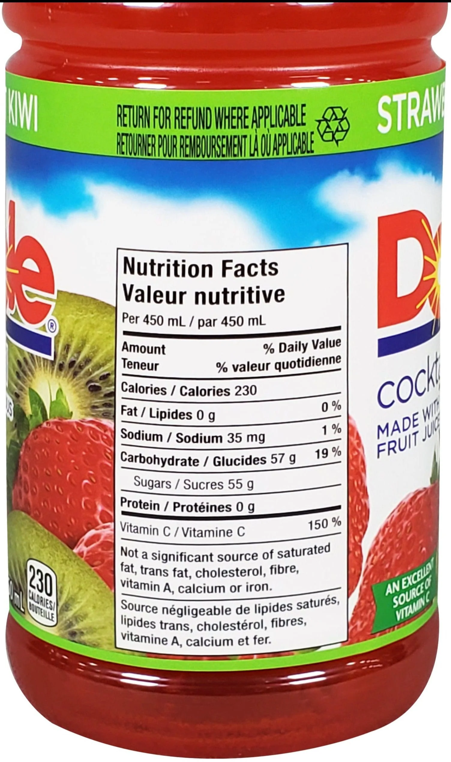 Dole - Juice - Strawberry Kiwi - PET - Image 5