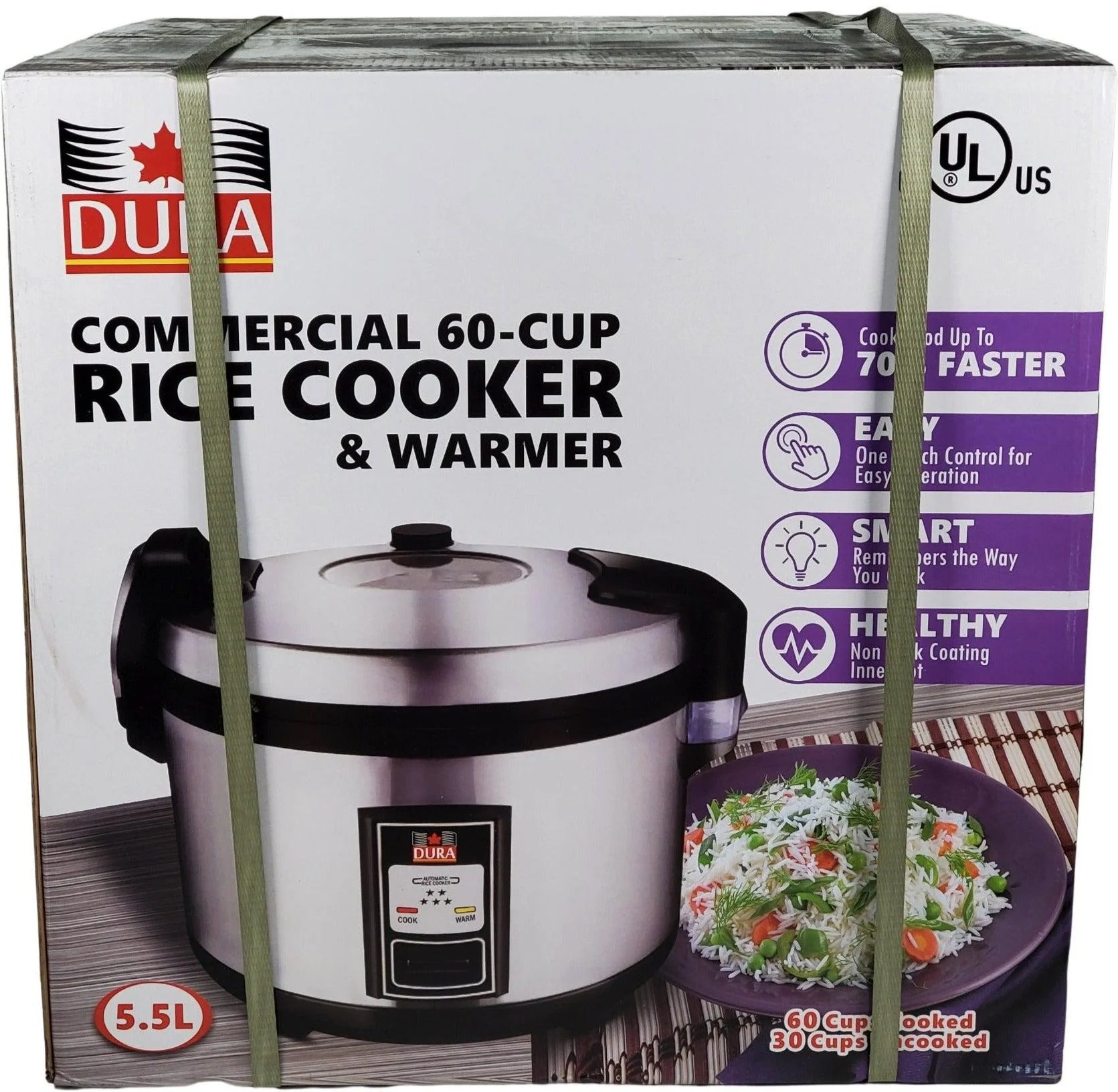 Dura - Rice Cooker & Warmer (60 Cups) - Image 7