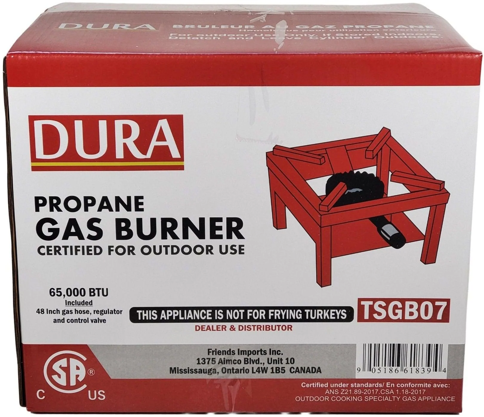 Dura - Propane Gas Burner w/ Hose & Therm. - TSGB07 - Image 5