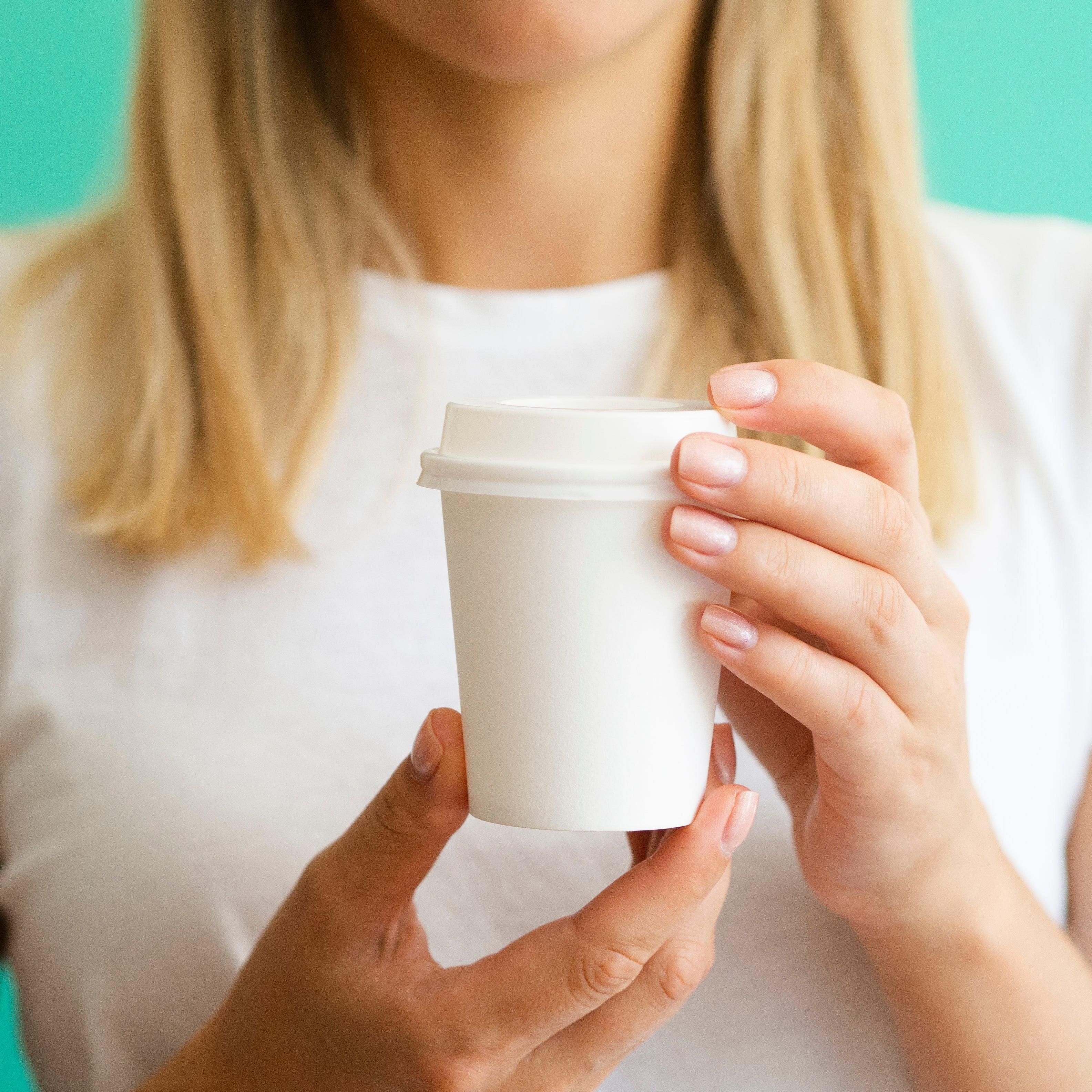 Morning Dew - 4 oz Hot Paper Cups - White - H4W - Image 4