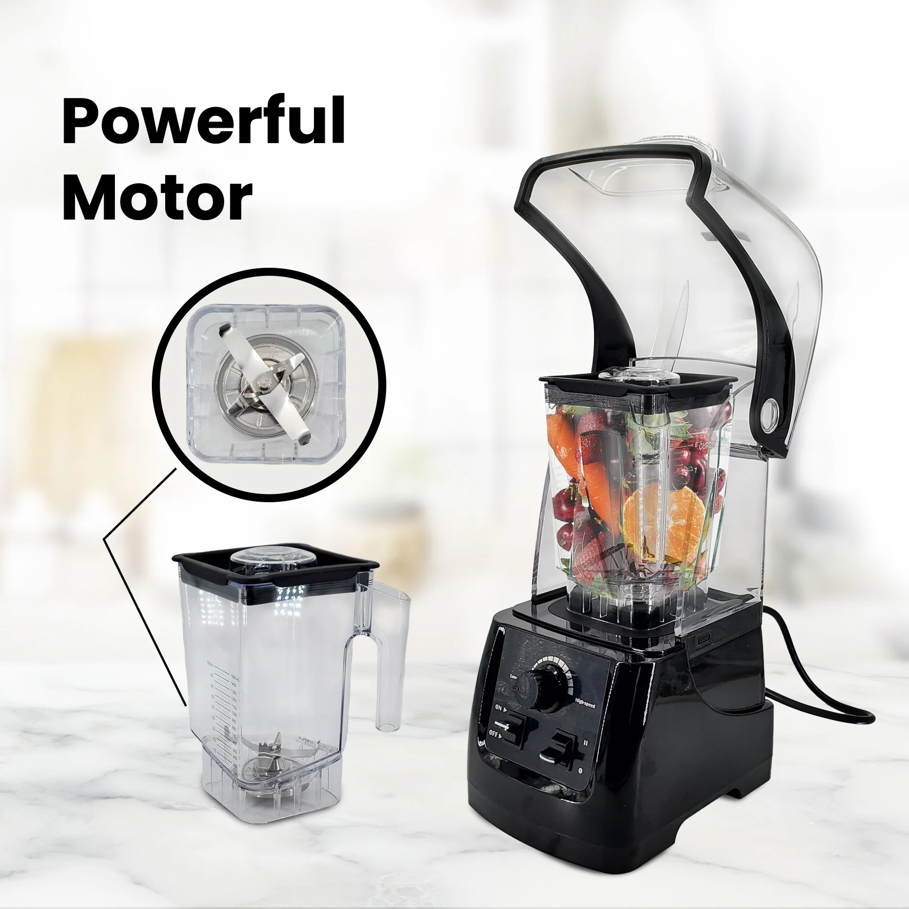 Pro-Kitchen - Commercial Blender - with Enclosure - EB188 - Image 4