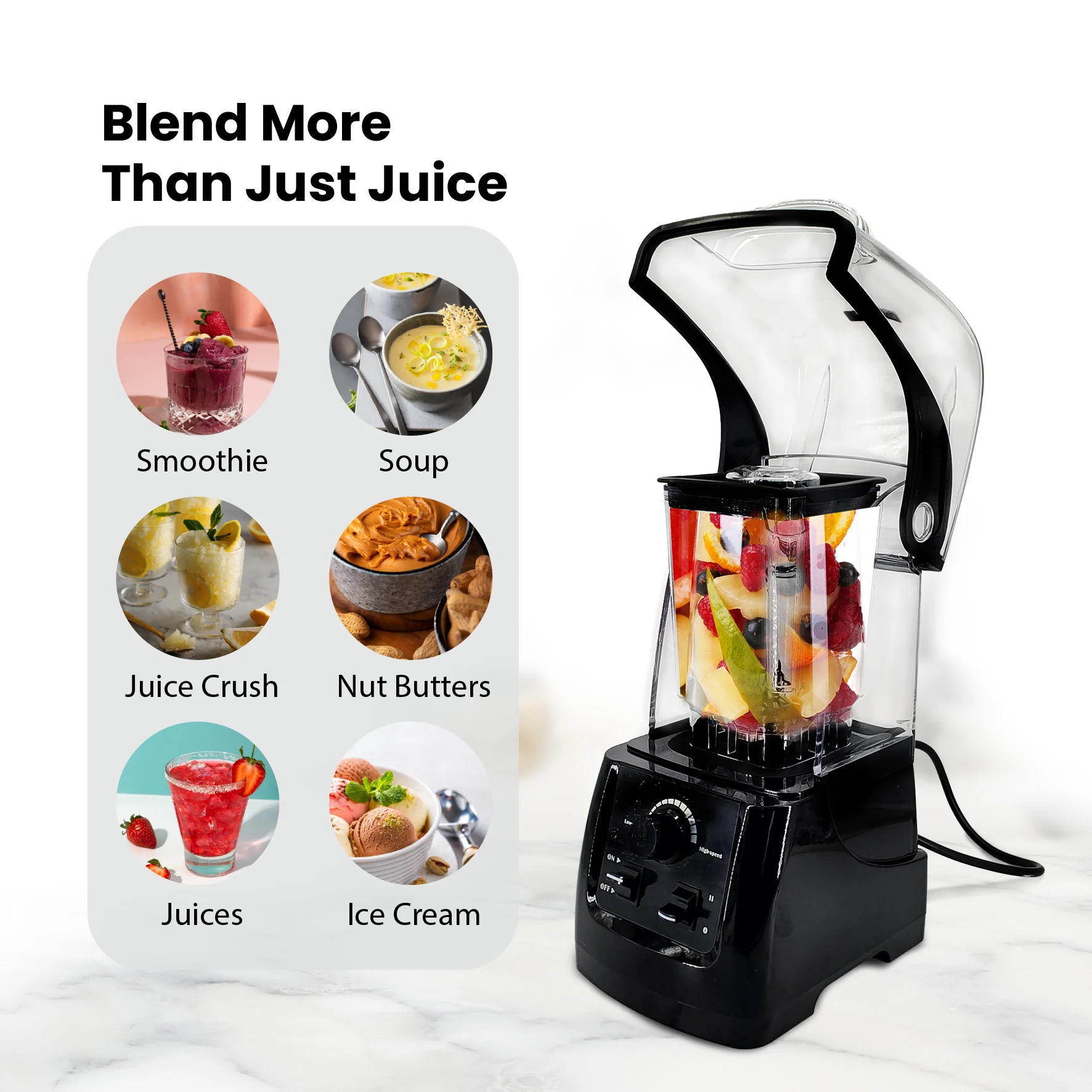 Pro-Kitchen - Commercial Blender - with Enclosure - EB188 - Image 5