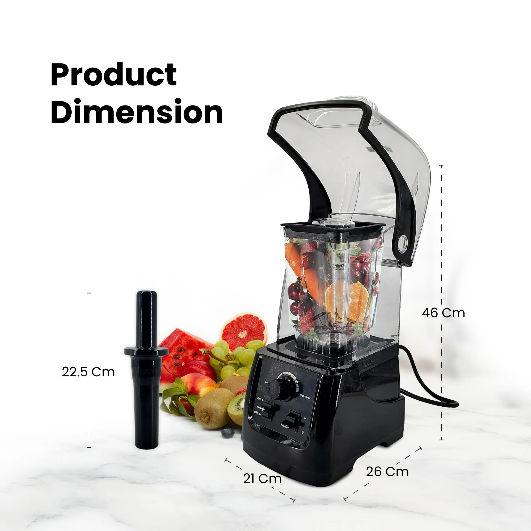 Pro-Kitchen - Commercial Blender - with Enclosure - EB188 - Image 6