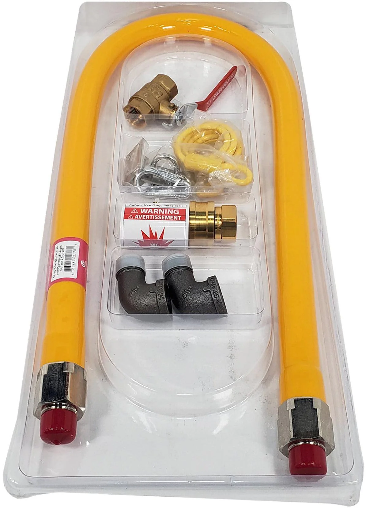 Gas Hose Connector Kit, 3/4" x 48" GHM-034KTC148 - Image 3