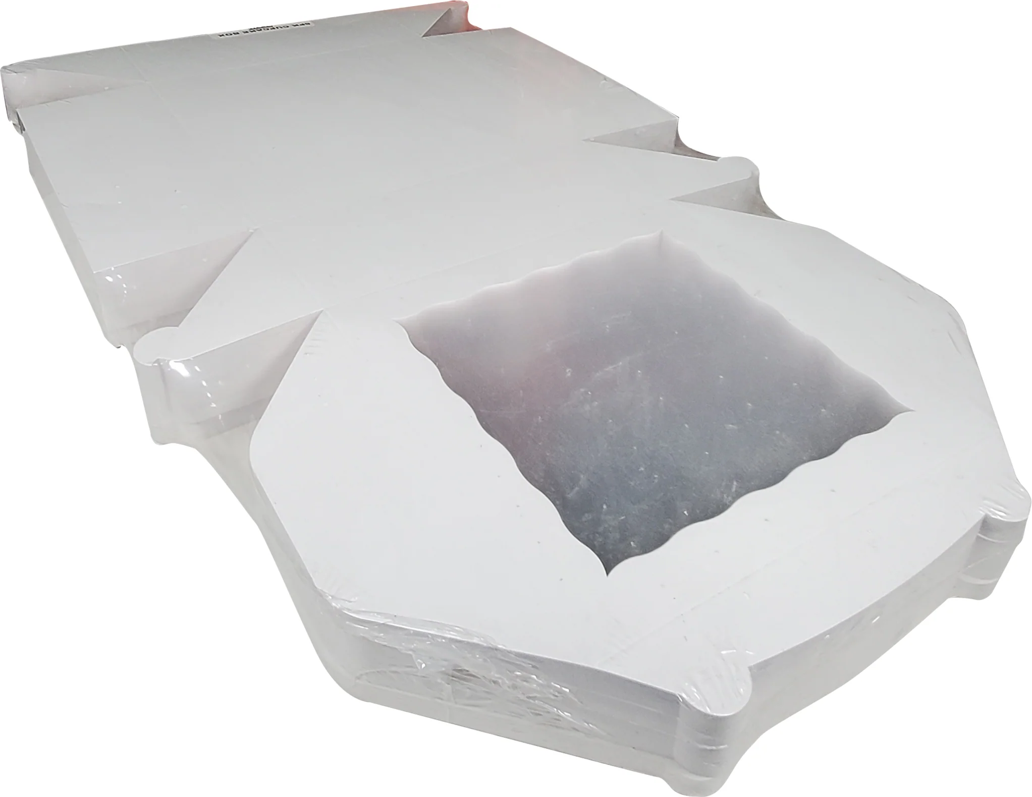 EB - 10 x 10 x 4 - 6 Cupcake Box with Window - White - 5282A - Image 2