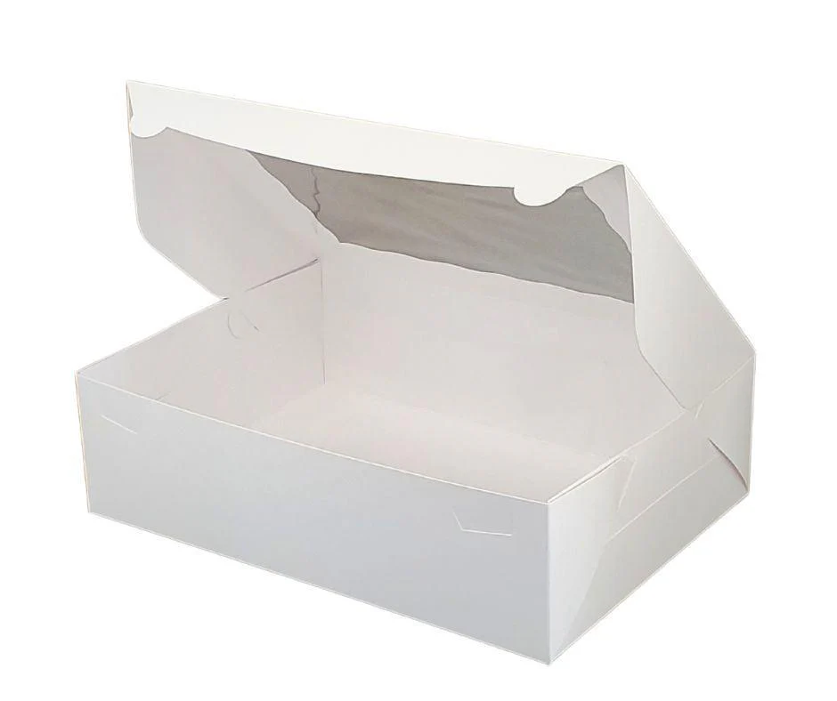 EB - 14 x 10 x 4 - 12 Cupcake Box with Window - White - 5284A - Image 3