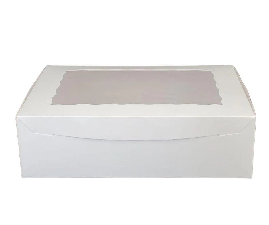 EB - 14 x 10 x 4 - 12 Cupcake Box with Window - White - 5284A - Image 7