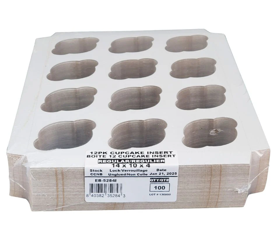 EB - 14 x 10 x 4 - 12 Cupcake Insert Fits Box - White - 5284I - Image 8