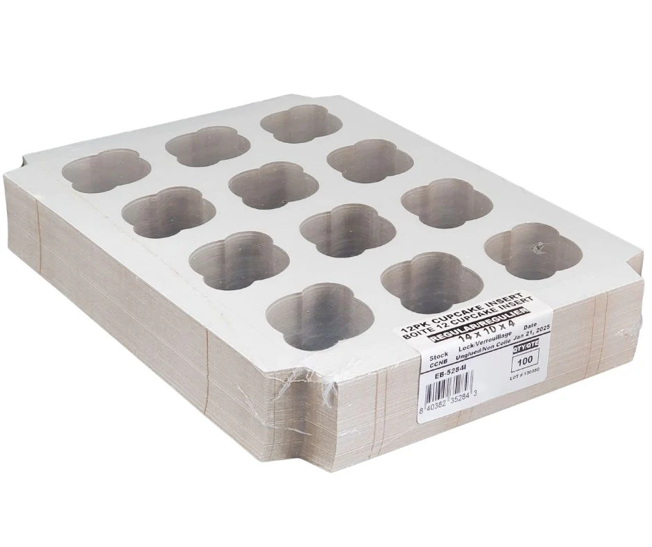 EB - 14 x 10 x 4 - 12 Cupcake Insert Fits Box - White - 5284I - Image 9