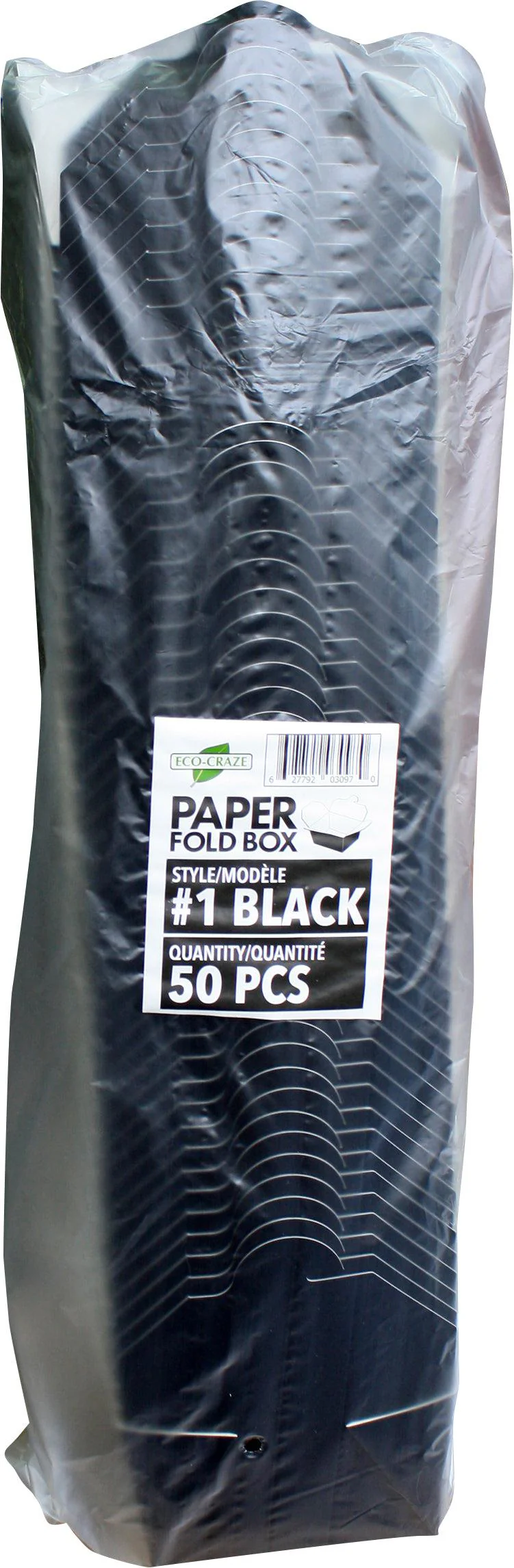 Eco-Craze - #1 Black Paper Fold Box - PFB01-B - Image 5