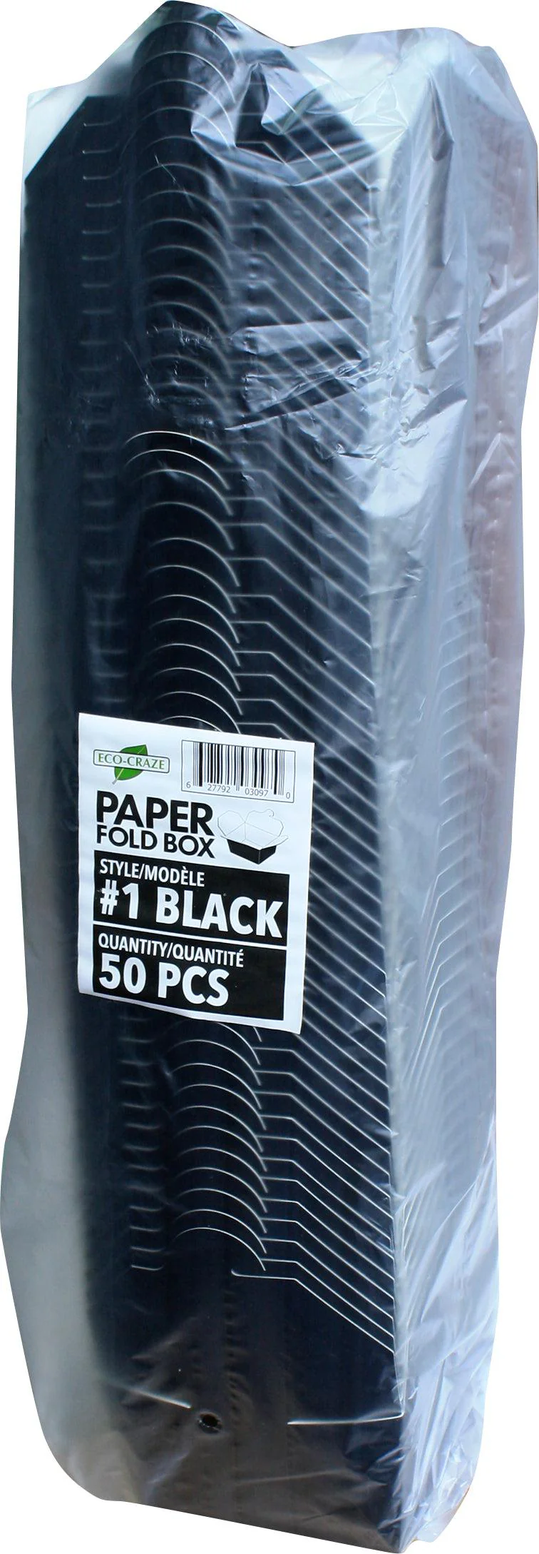 Eco-Craze - #1 Black Paper Fold Box - PFB01-B - Image 6
