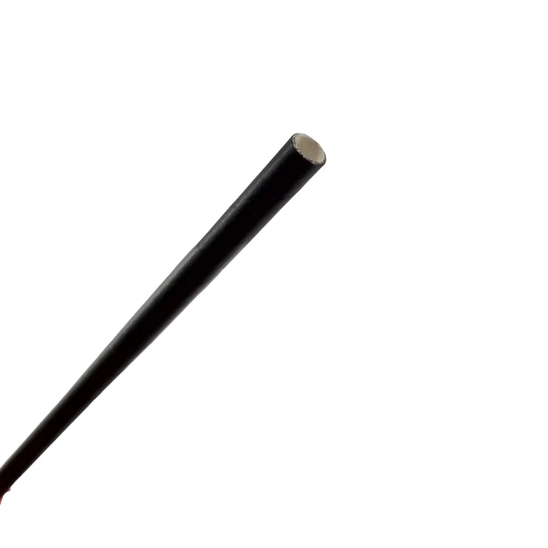 Eco-Craze - 10" Milkshake Straws - Paper - Black - 6mm - Image 4