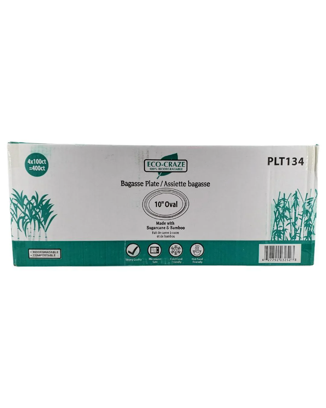 Eco-Craze - 10" Oval Plate - Bagasse - Image 5