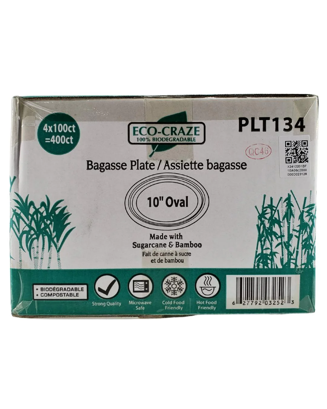 Eco-Craze - 10" Oval Plate - Bagasse - Image 9