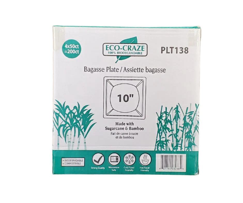 Eco-Craze - 10" Square Plate - Biodegradable - Image 7