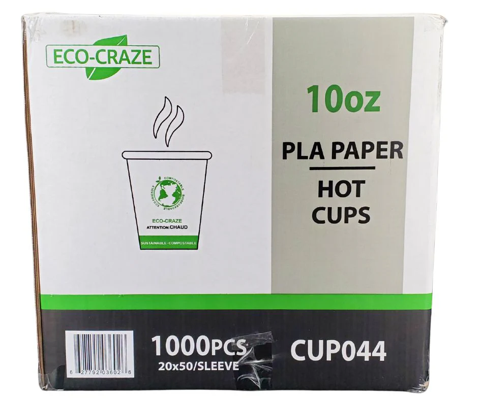 Eco-Craze - 10oz PLA Single Wall Hot Paper Cup - Image 11