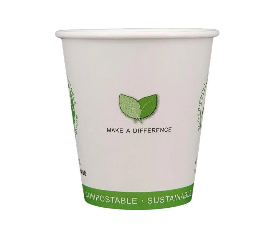 Eco-Craze - 10oz PLA Single Wall Hot Paper Cup - Image 2