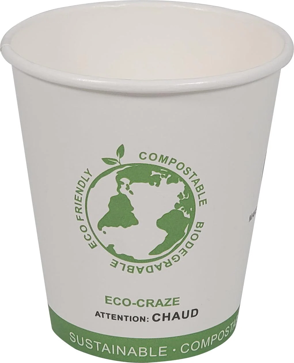 Eco-Craze - 10oz PLA Single Wall Hot Paper Cup - Image 3