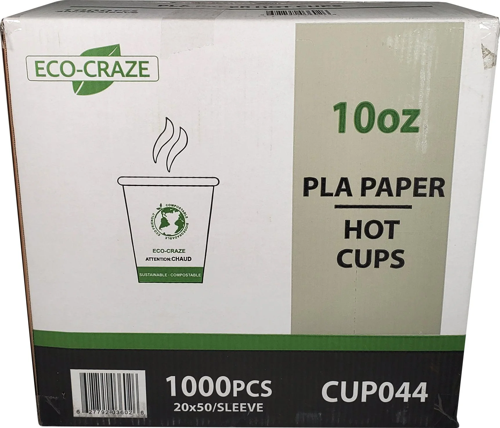 Eco-Craze - 10oz PLA Single Wall Hot Paper Cup - Image 6