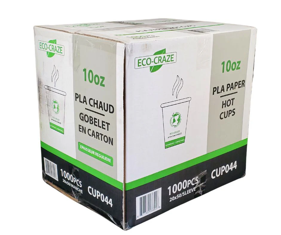 Eco-Craze - 10oz PLA Single Wall Hot Paper Cup - Image 7