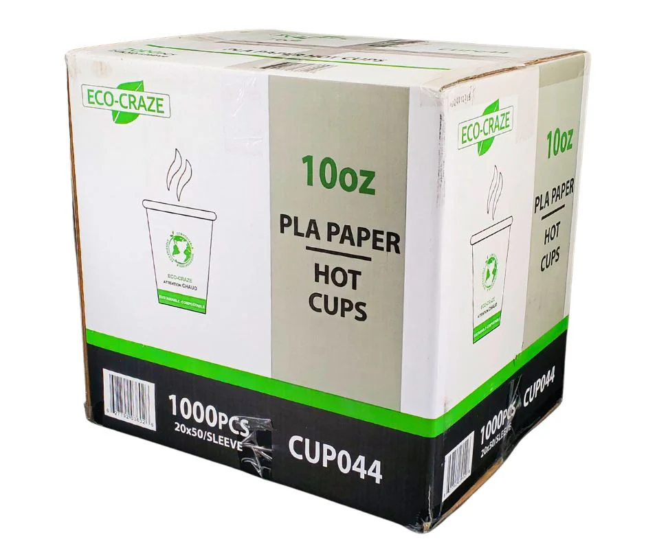 Eco-Craze - 10oz PLA Single Wall Hot Paper Cup - Image 9